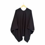Sou Sou Kyoto Wool Cape Navy Blue Gray NWT Size undefined Photo 1