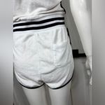Champion Cotton Blend romper Women's White and Black Trim Shorts Size Small Photo 11