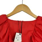 ZARA NWT Womens Red Ruffle Mini Dress Blogger Favorite Small 1971/154/649 Photo 8