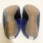 YOSI SAMRA Size 7 Royal Blue Velvet Slip On Ballet Flats Photo 5