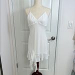 ZARA  White Ruffle Hem Dress‎ Photo 2