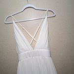 Pink Lily  all begins with love white maxi dress size S Photo 3