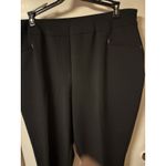Cato Women's Black Poly Spandex Pull On Stretchy Dress Pants Size 14/16W Photo 2
