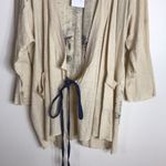 Kyla seo comfort lightweight embroidered cotton open duster cardigan oversized S Photo 3