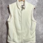 Laura Scott  Woman Cream Cozy Warm Winter Fleece Lined Vest With Pockets Size XL Photo 0