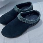 Vionic Arbor Navy Suede Knit Collar Orthopedic Clogs Sz 6W Slip-On Comfort Photo 2