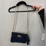 Juicy Couture Navy Blue Purse with Gold Chain and Hardware Photo 3