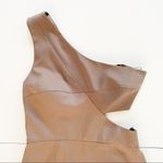 Black Halo Women’s XS Kylie Mini One Shoulder Walnut Cocktail Dress Photo 2