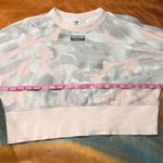 Adidas Camo Crop Crewneck Sweatshirt small pink white gray Photo 11