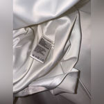 NWOT NADINE MERABI Kimberly Rhinestone Long Sleeve White Minidress Sz 14 Photo 4