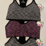 Women's Seamless Wirefree Racerback Adjustable Straps Sports Bra‎ Size XL 3 Pack Photo 0