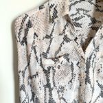EXPRESS The Portofino Shirt Snake Skin Print Button Down Size Small Photo 2