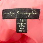 City Triangles  Coral Pink Gown Dress Size 13 Spaghetti Straps Embellished Photo 5