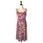 Showpo Dress Women 8 Pink Packed Floral Print Monaco‎ Midi Boho Cottagecore Photo 2
