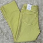ZARA  High Rise Cropped Flare Jeans Yellow Women Size‎ 8 Mex 30 Eur 40 NWT Photo 11