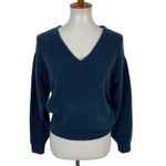 Urban Outfitters  Blue V Neck Knit Sweater Soft Cozy Casual Trendy Pullover Small Photo 1