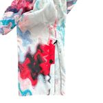 Hunter bell M Zip Jumpsuit geometric print Colorful Cup Sleeves flounxy feminine Size M Photo 7