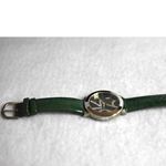 Studio Quartz Green On Green Rhinestone Accent Silver/Gold Tone Working Watch Photo 1