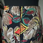 Vintage 90’s Tropical Faux Wrap Skirt Tan Size 10 Photo 6