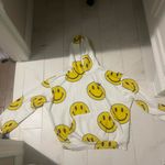 Aviator Nation SMILEY REPEAT RELAXED PULLOVER HOODIE Photo 0