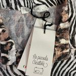 NWT La Piccola Creativa Italian Animal Print Linen Cotton Midi Dress Photo 9