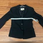 Banana Republic - Black‎ Lightweight Wool Puff-Sleeves Blazer Size 2P Photo 4