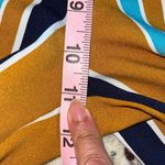 ZARA TRF Mustard Striped Wide Leg Culotte Cropped Pull On Pants Size Small Photo 8