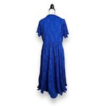 Torrid New Plus Electric Blue Lace Short Sleeve Fit & Flare Midi Dress Only Sz 1 Photo 4