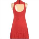 Free People Kitty Kat Bodycon Cut-Out Mini Dress Sleeveless Mock Neck Medium Photo 3