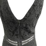 Lulus  Embroidered Floral Lace Mermaid Maxi Dress Gown Black size Medium Photo 10