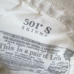 Levi's Levi’s 501 Premium White Denim Denim Cut Off Jean Shorts Size 34 Photo 4