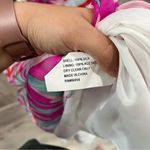 Shoshanna  Silk Floral Halter Cocktail Dress 10 Pink Abstract Print Photo 2