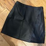 Abercrombie & Fitch Black Leather Skirt Photo 0