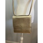 Kate Spade  Gold Crossbody Bag‎ Small Metallic Leather Purse Handbag Photo 2