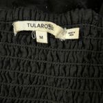 Revolve Tularosa Maida Black Ruffle Off the Shoulder Tie Waist Mini Dress M Photo 7