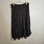 Studio Y  Brown Pleated Cottagecore Swishy Layered Skirt Photo 1