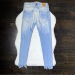 ZARA  Z1975 Basic Denim Distressed Fringe Hem Skinny Jeans Photo 6