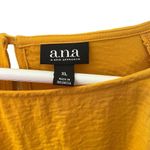 a.n.a . Size XL golden yellow long sleeve dress shirt gathered sleeves Photo 2