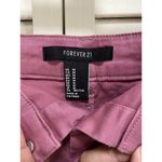 Forever 21  Women's Button‎ Down Soft Denim Mini Skirt Dark Mauve Size Medium Photo 2