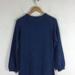 Samuji Roberta Blue Sweater Midi Dress Large Knit Long Sleeve Oversized Yarn Photo 12