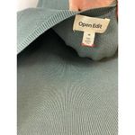 Open Edit  Long Sleeve Sweater Minidress In Green Urban size medium Photo 2