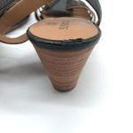 Susina Sandals Wedge Heel Strappy Leather Ankle Strap Black Size 9 Photo 6