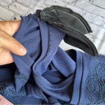 Alfred Dunner  Layered Look Knit Top Made in USA Blue Medium Photo 3