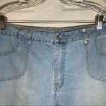 L.A. Blues  Light Wash Denim Crop Capri Jeans size 20W Photo 2