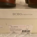 BCBG Brown Heeled Boots with Chain Detail Size 8 Photo 5