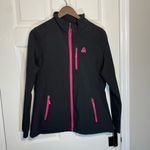 Reebok Women's Black Jacket with Pink Accents Photo 2