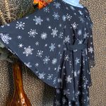 Unique Vintage NWT SMAK PARLOUR Black & Silver Snowflake Batwing Dress 3X-LARGE Photo 3