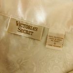Victoria's Secret  Pajama Top Vintage Gold Label Satin Floral Button Front Ivory S Photo 2