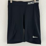 Nike  PRO Black Elastic Waistband Dri-Fit Athletic Workout Classic Biker Shorts Photo 0