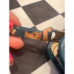 Spartina 449 Wallet Clutch Teal Blue Genuine Leather Card Holder Purse Photo 2